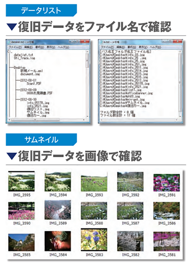 �f�[�^���X�g�̊m�F