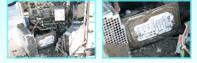 ��k�Ђ��󂯂����G��e���X�e�[�V����HDD�̗l�q